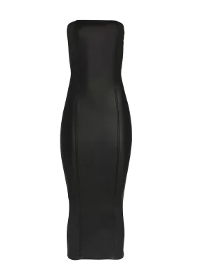 Adalaide Coated Denim Midi Dress