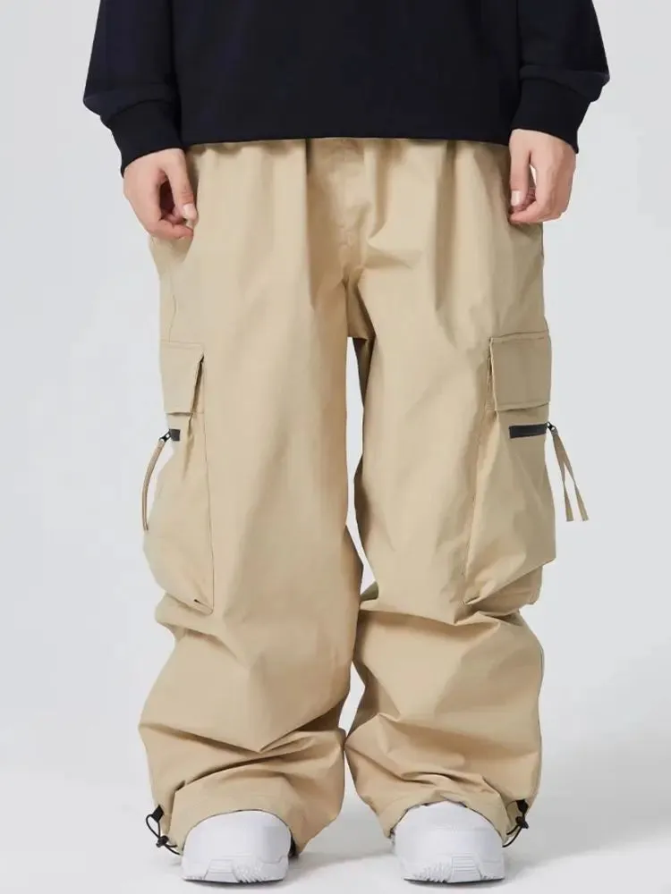 Adult Zip Pocket Baggy Cargo Snowboard Pants