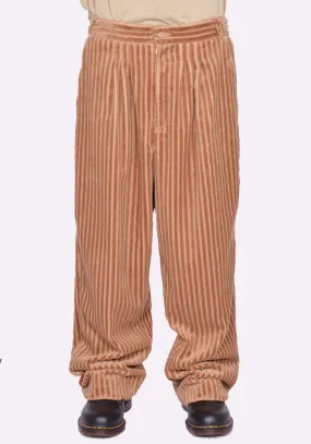 BLESS Nº 78 3040 ULTRA WIDE PLEATED TROUSERS JUMBO CORDUROY BEIGE