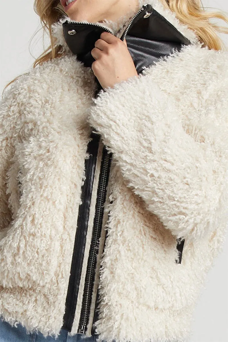 CARRIE FAUX FUR SHORT COAT