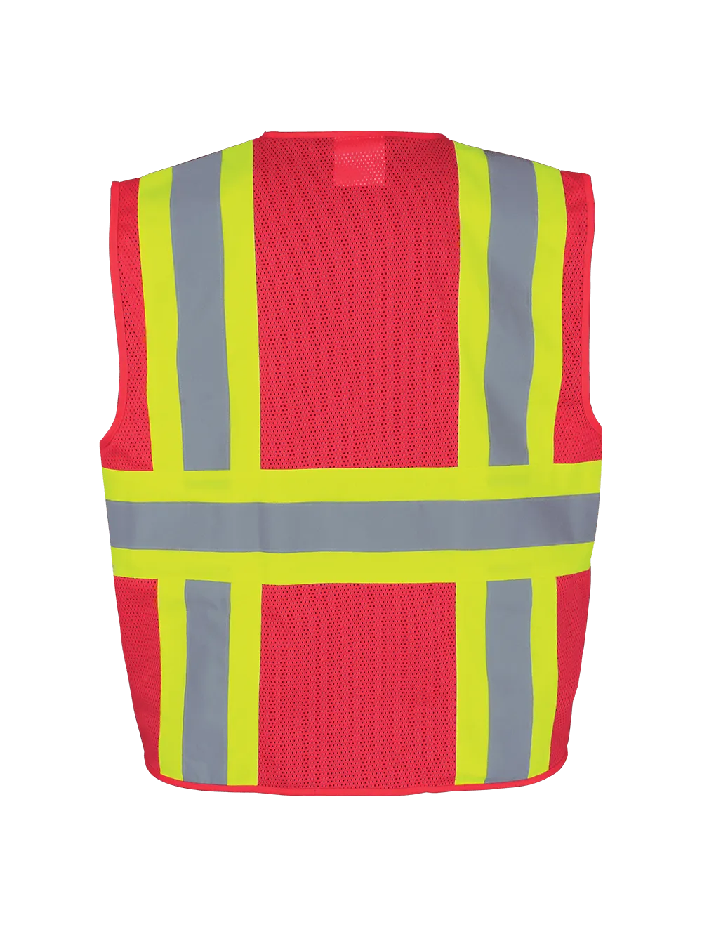 FrogWear® HV Lightweight High-Visibility Red Mesh Surveyor Vest - GLO-0055