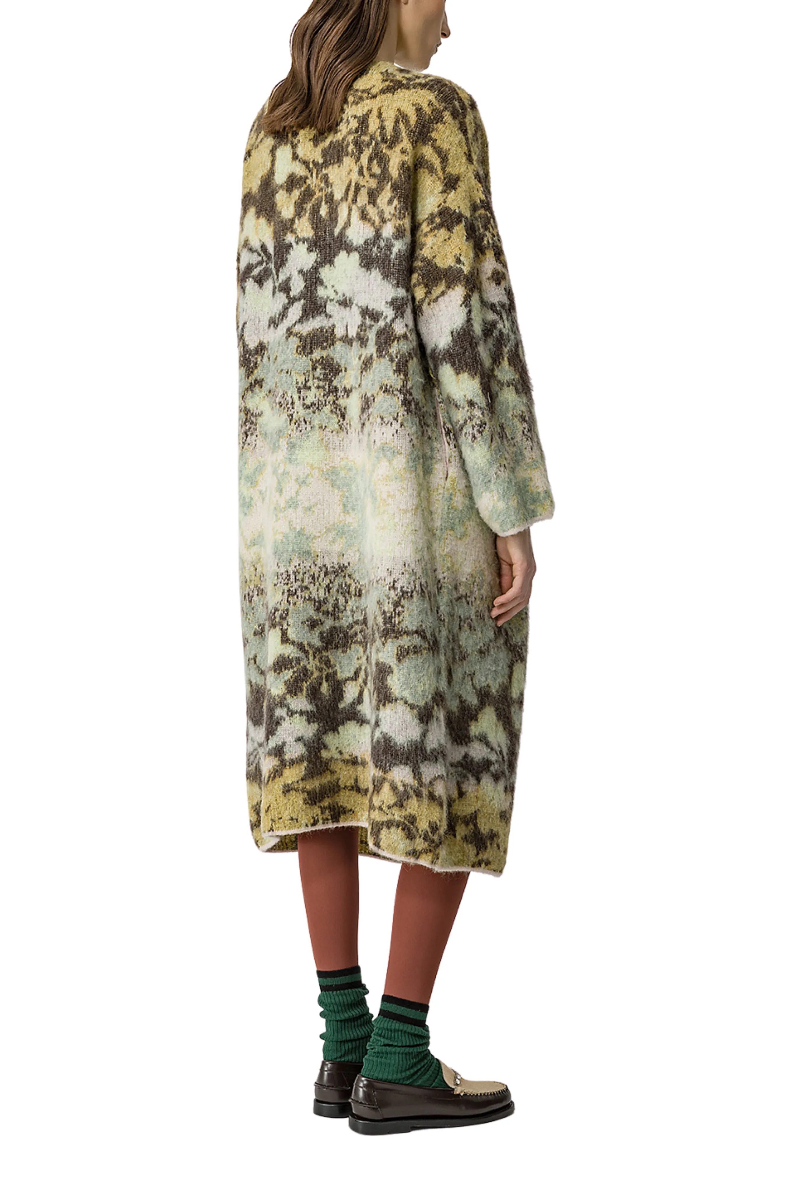 Knit Jacquard Coat