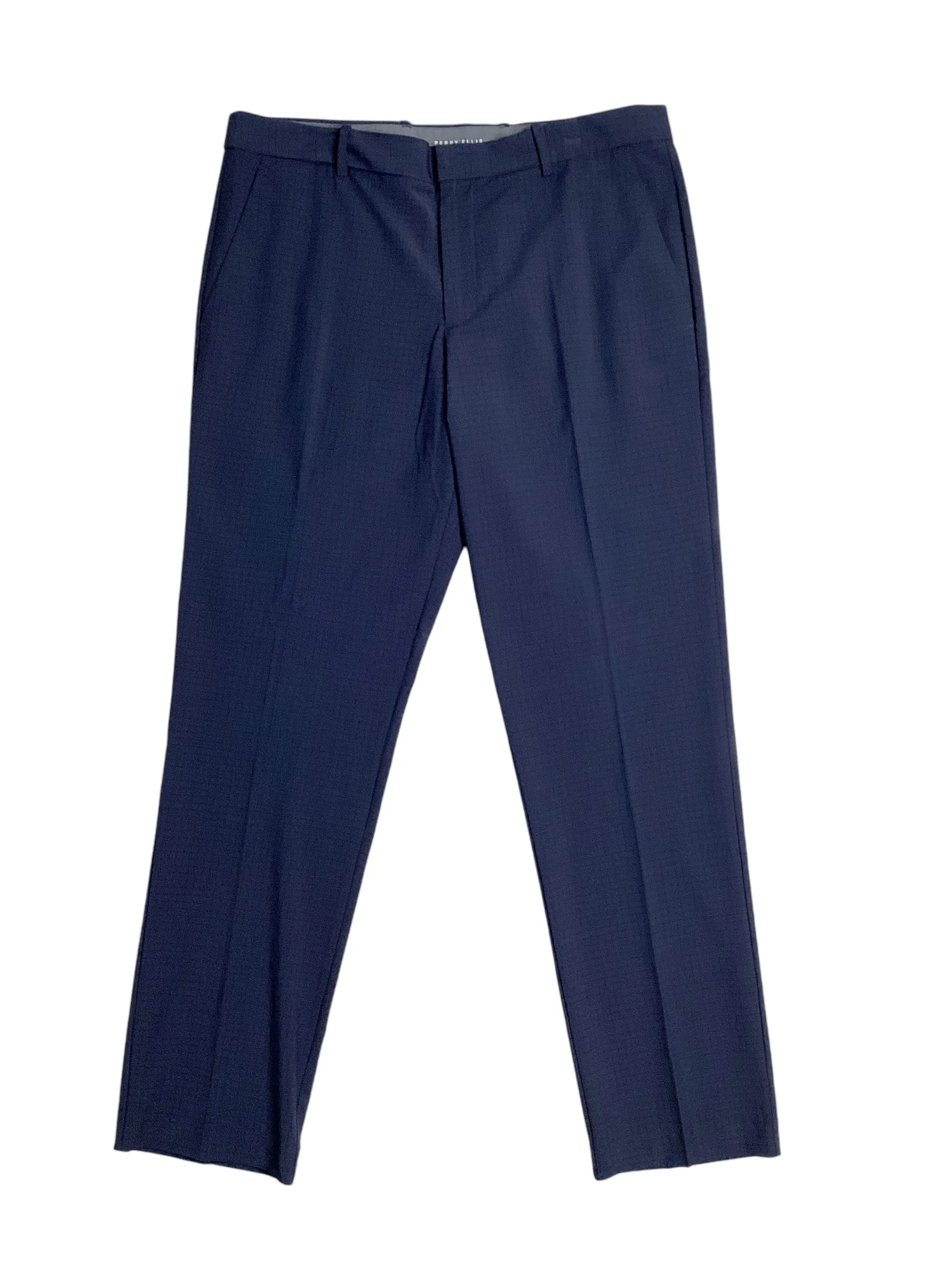 Perry Ellis Portfolio Men's Modern Fit Resolution Suit Dress Pants Blue 34 x 34