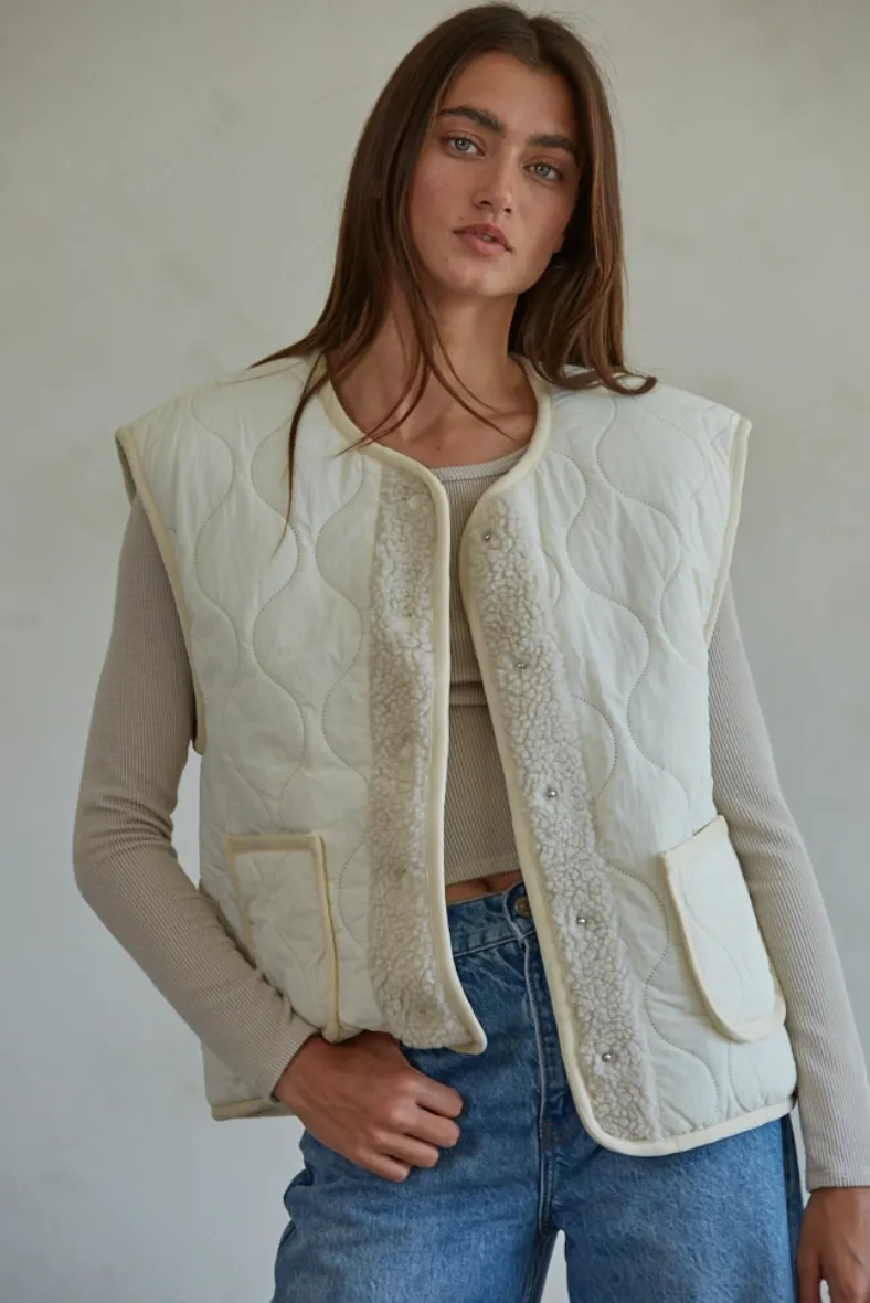 Quinn Quilted Fleece Vest