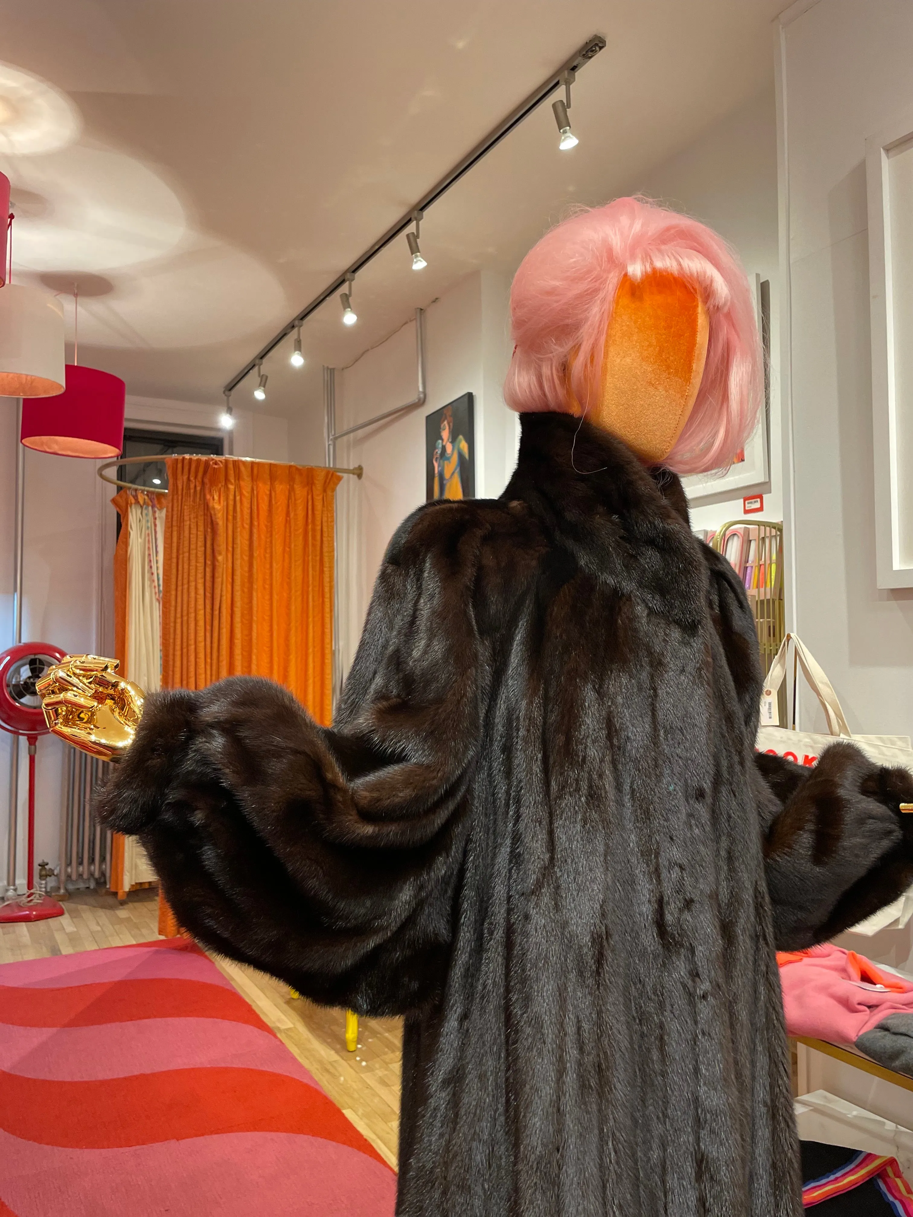 "E.R.M." Vintage Full Length Mink Coat
