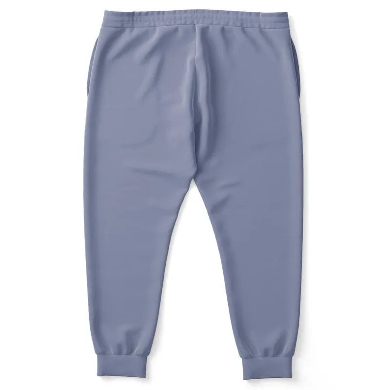 Shaded Pale Pastel Blue Gray Joggers | Unisex | with PLUS sizes | C30M22Y0K30