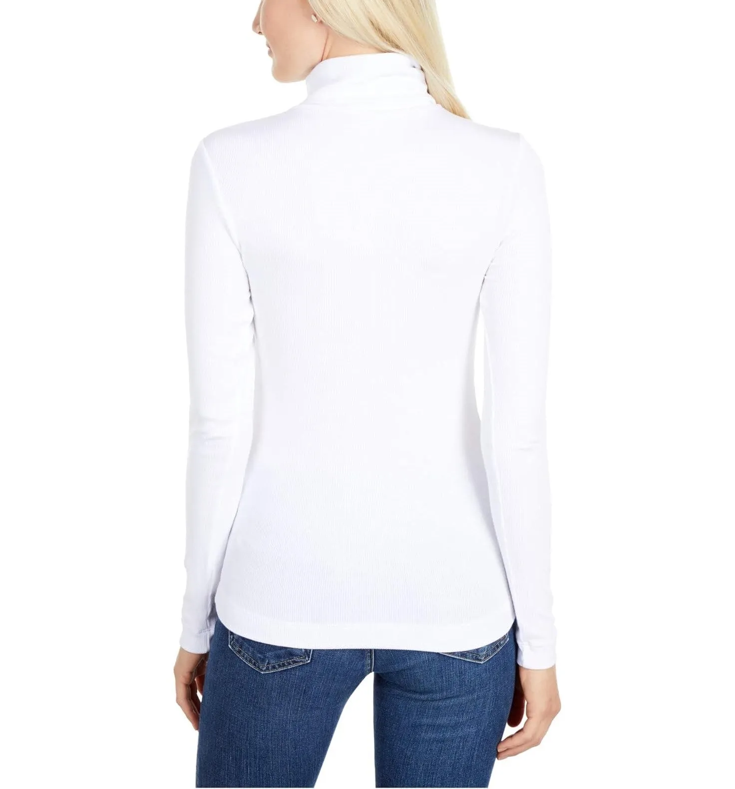 Three Dots Ribbed Turtleneck Tee
